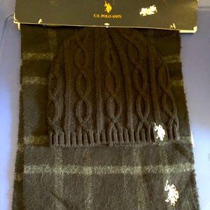 US Polo beanie & scarf sets